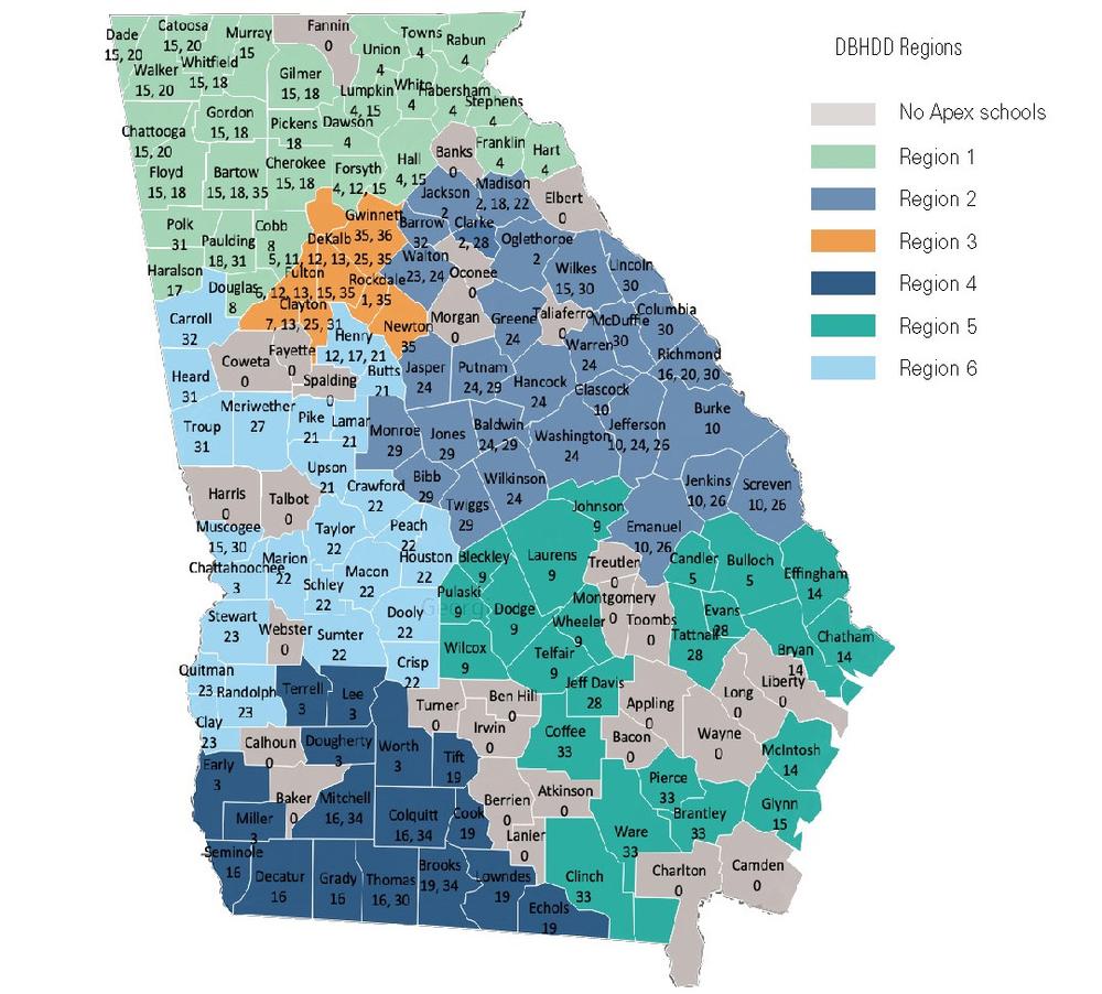 2022 Apex Regional Provider Map