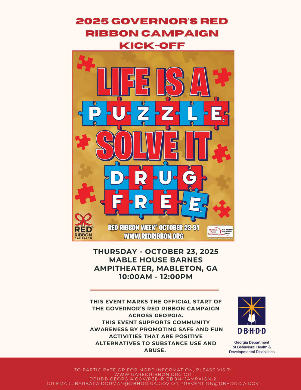 Red Ribbon 2025 Kick-Off Flyer